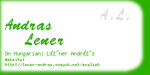 andras lener business card